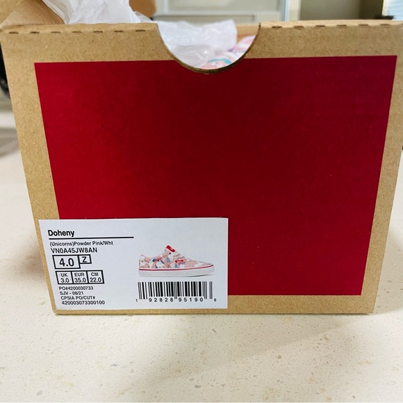 VANS DOHENY UNICORN SHOES GIRLS SIZE 4 - Picture 9 of 10